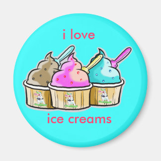 i love ice cream magnet