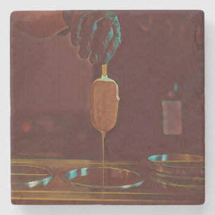 I love ice cream popsicle stone coaster