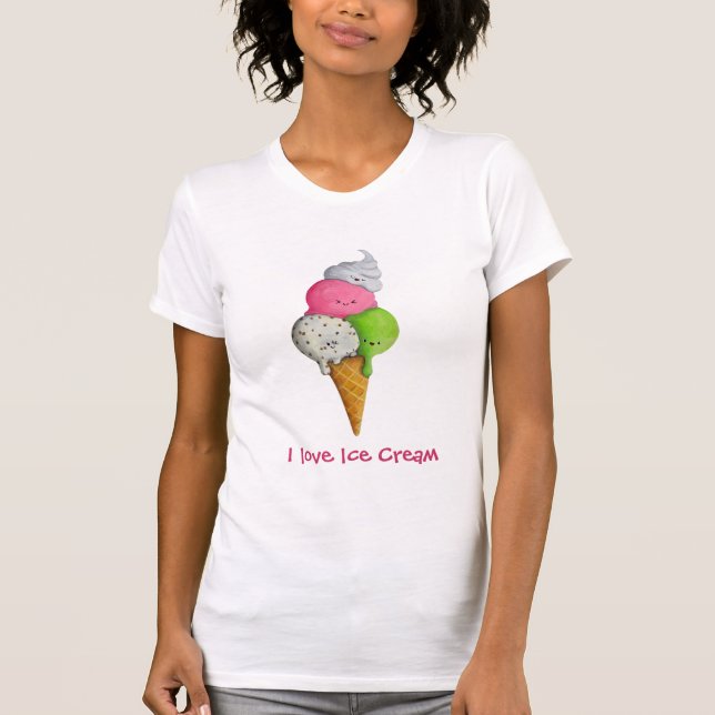 I love Ice Cream T-Shirt (Front)
