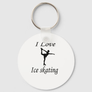 I Love Ice-skating Key Ring