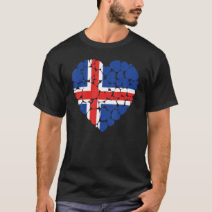 I Love Iceland Flag Iceland T-Shirt