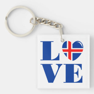 I love Iceland Key Ring