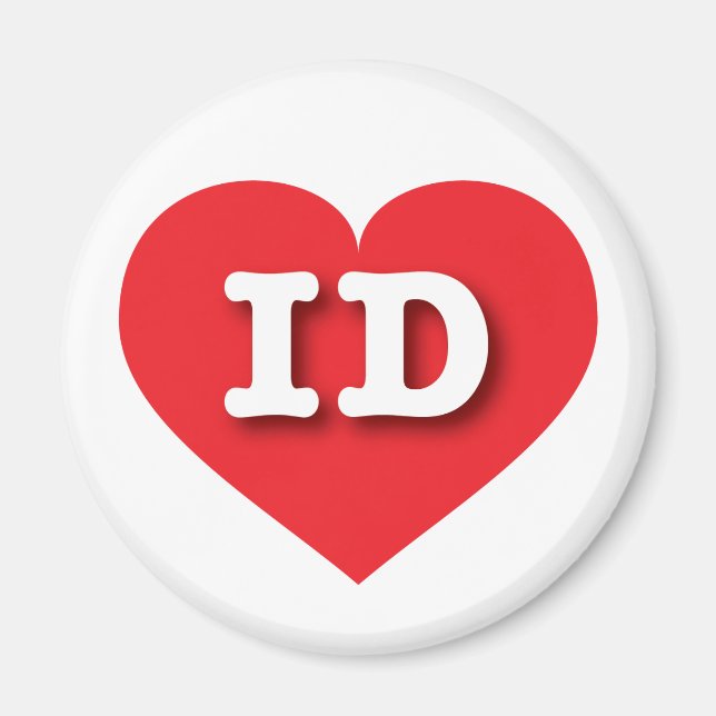 I love Idaho - ID red heart Magnet (Front)