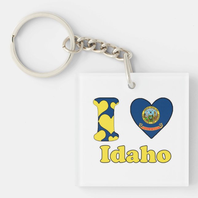 I love Idaho Key Ring (Front)