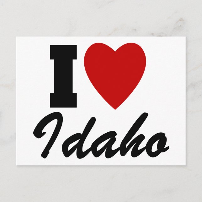 I Love Idaho Postcard (Front)