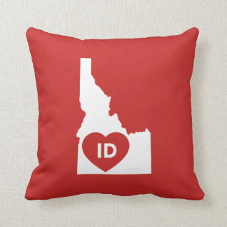 I Love Idaho State Throw Pillow 16" x 16"