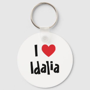I Love Idalia Key Ring