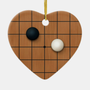 I Love Igo Custom Heart Ceramic Tree Decoration