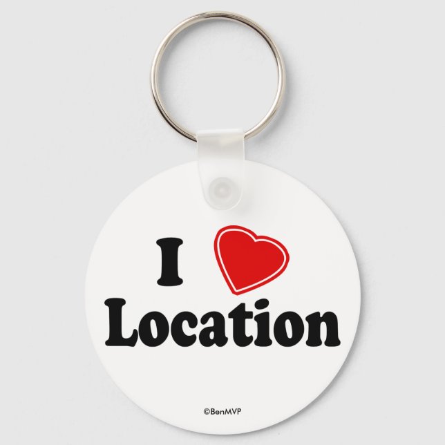 I Love II Key Ring (Front)