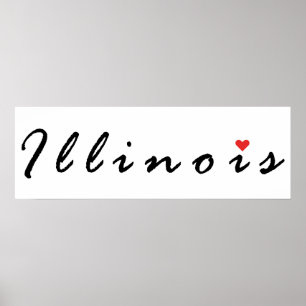 I love Illinois Poster