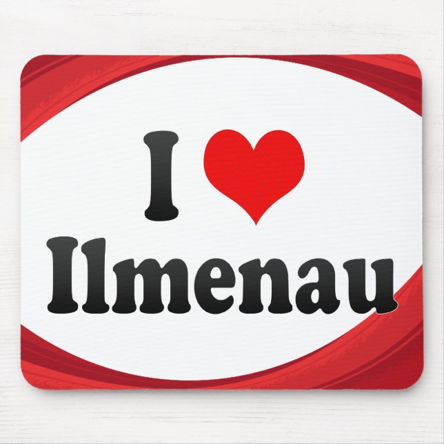 I Love Ilmenau, Germany Mouse Pad (Front)