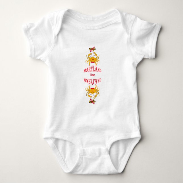 I love in Maryland      Baby Bodysuit (Front)