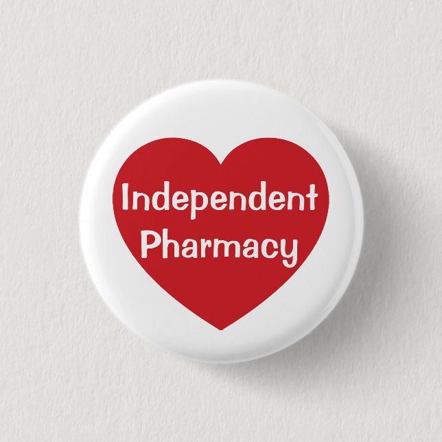 I Love Independent Pharmacy button (Front)