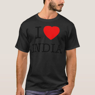 I Love India Cool India Novelty Graphic Tees & Coo