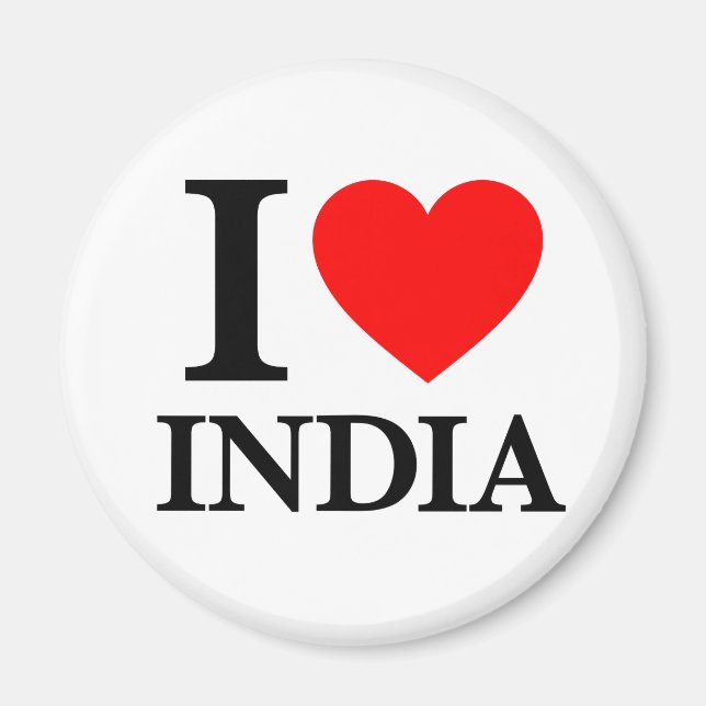 I Love India Magnet (Front)