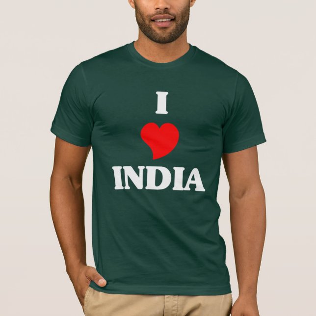 I Love India T-Shirt (Front)