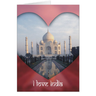 "I Love India" Taj Mahal Heart