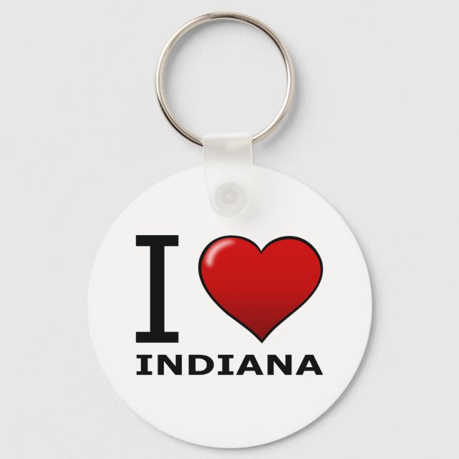 I LOVE INDIANA KEY RING (Front)
