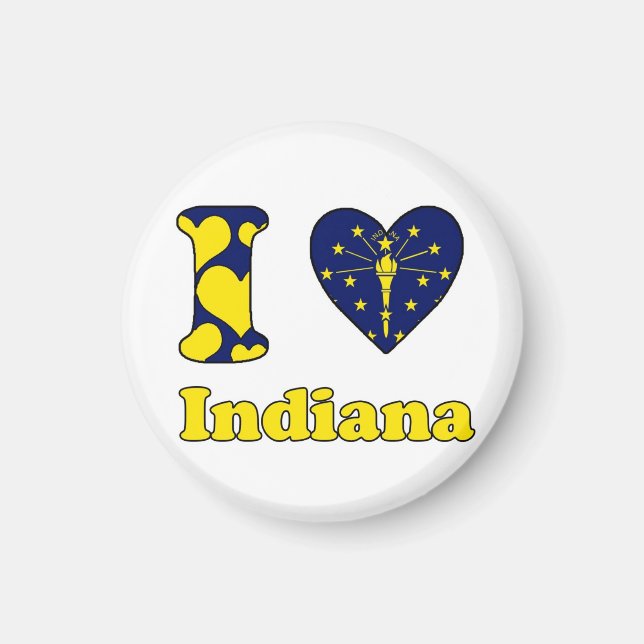 I love Indiana Magnet (Front)