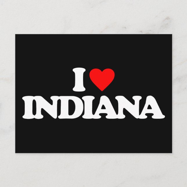 I LOVE INDIANA POSTCARD (Front)