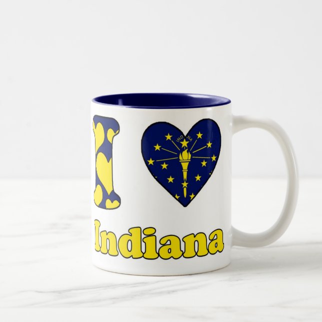I love Indiana Two-Tone Coffee Mug (Right)