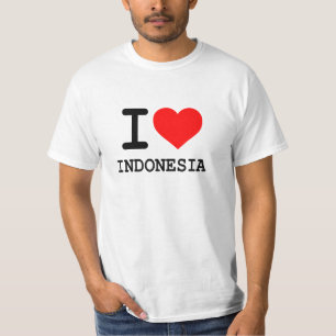 I Love Indonesia - White T-Shirt