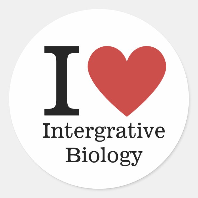 I ❤️ Love Integrative Biology STICKER (Front)