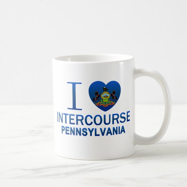 I Love Intercourse, PA Coffee Mug (Right)