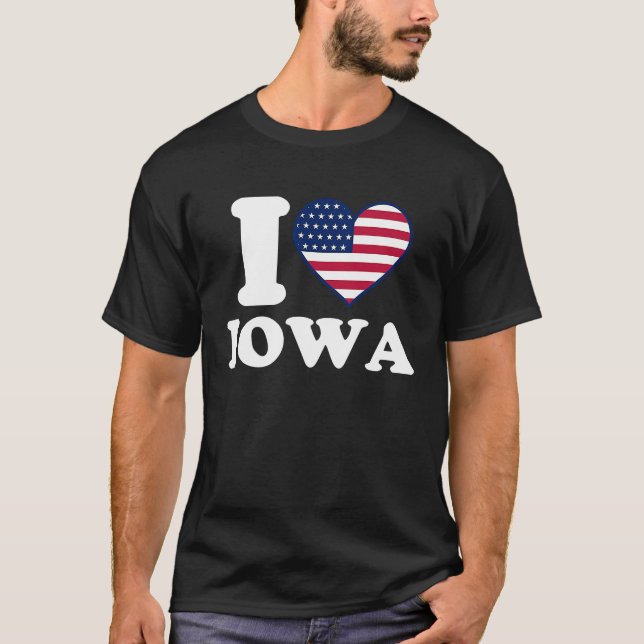 I love Iowa I heart Iowa T-Shirt (Front)