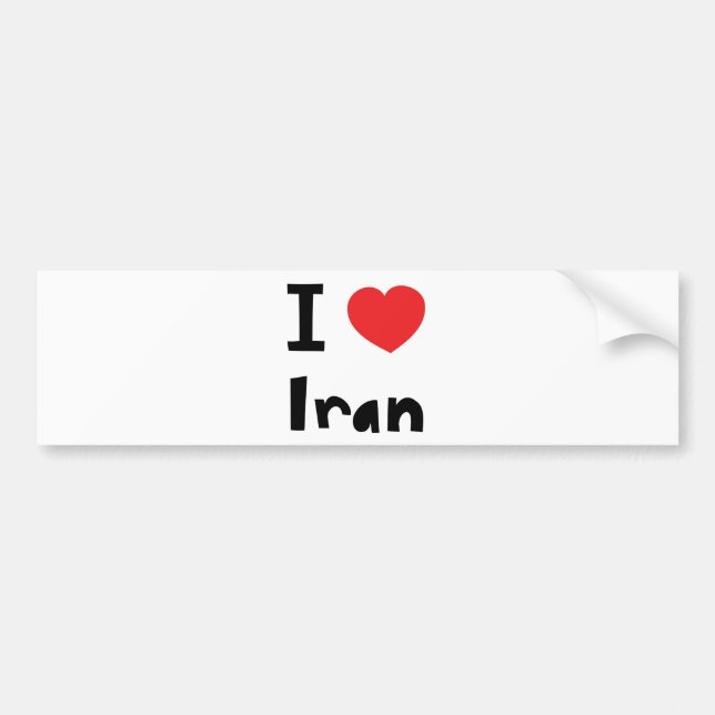 I love Iran Bumper Sticker (Front)