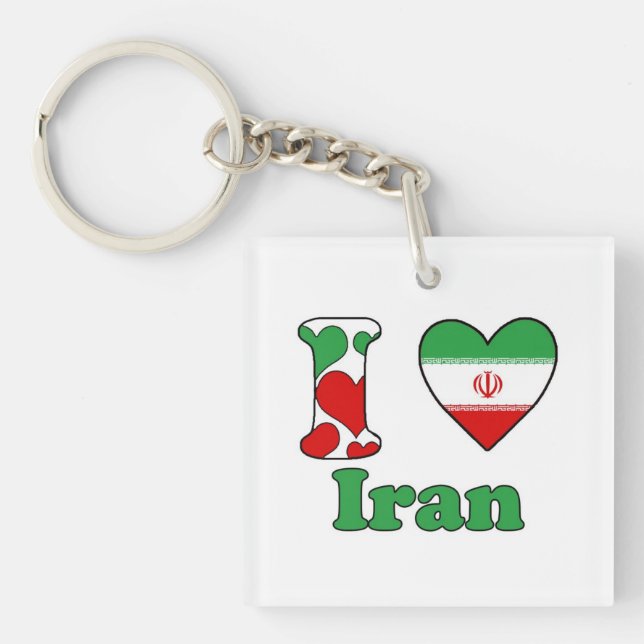 I love Iran Key Ring (Front)