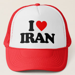 I LOVE IRAN TRUCKER HAT