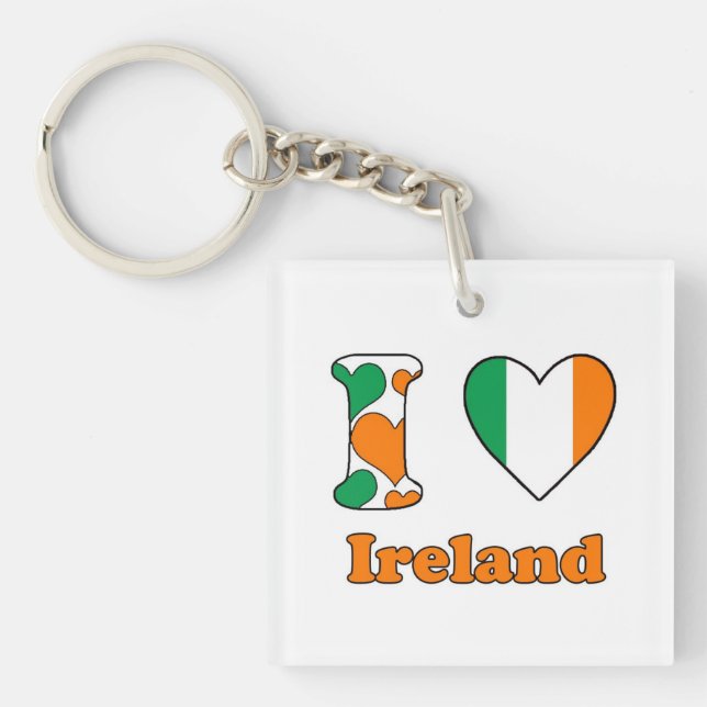 I love Ireland Key Ring (Front)