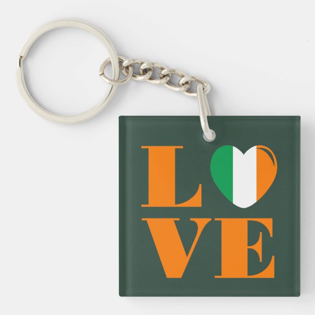 I love Ireland Key Ring (Front)