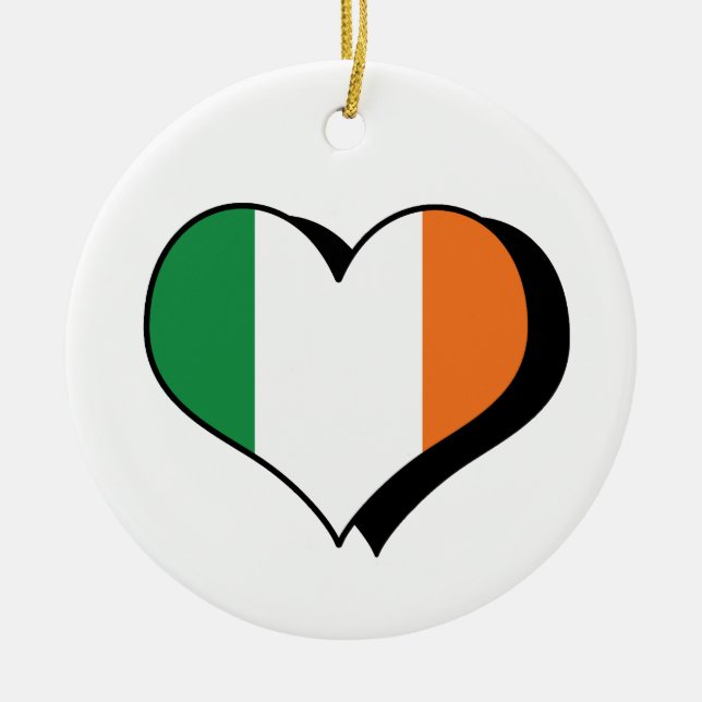I Love Ireland Ornament (Front)