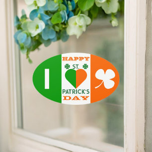 I Love Ireland  Oval Sticker