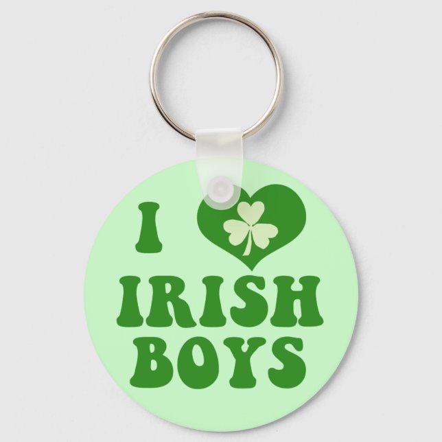I Love Irish Boys Keychain (Front)