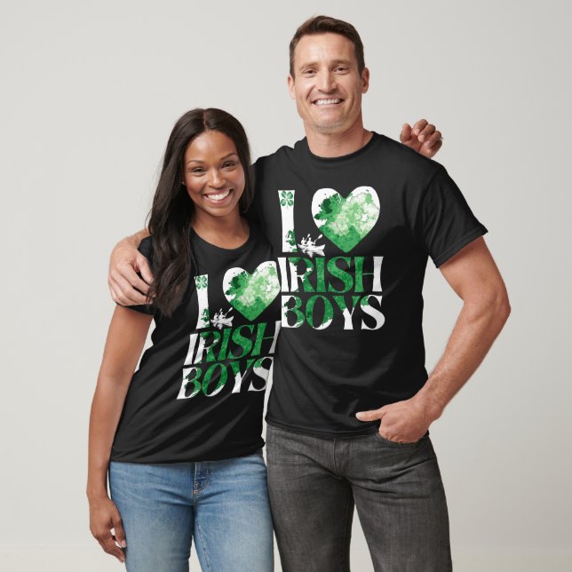 I love irish boys, St. Patrick's Day 2025 T-Shirt (Unisex)