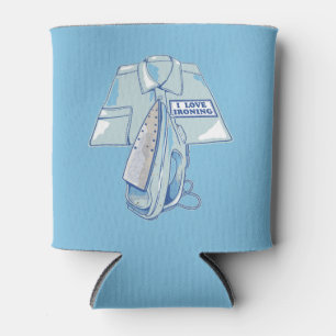 I love ironing funny iron can cooler