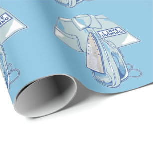 I love ironing funny iron wrapping paper