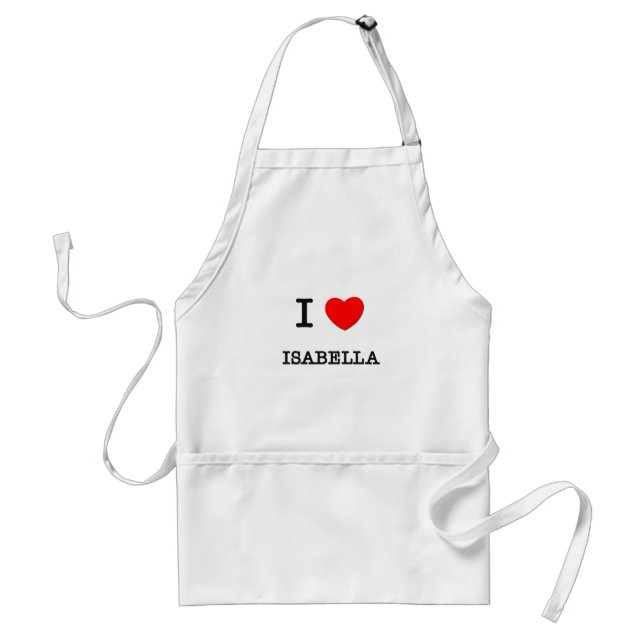 I Love Isabella Standard Apron (Front)