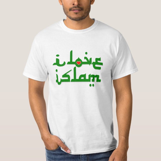 i love islam slogan T-Shirt (Front)