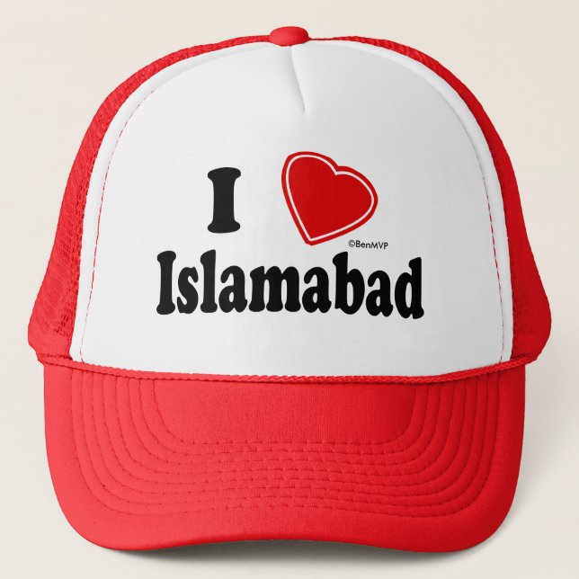 I Love Islamabad Trucker Hat (Front)