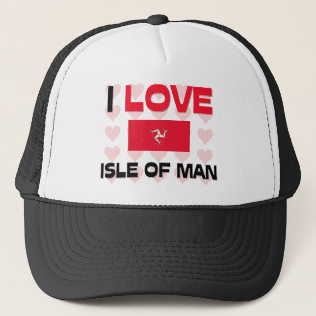 I Love Isle Of Man Trucker Hat (Front)