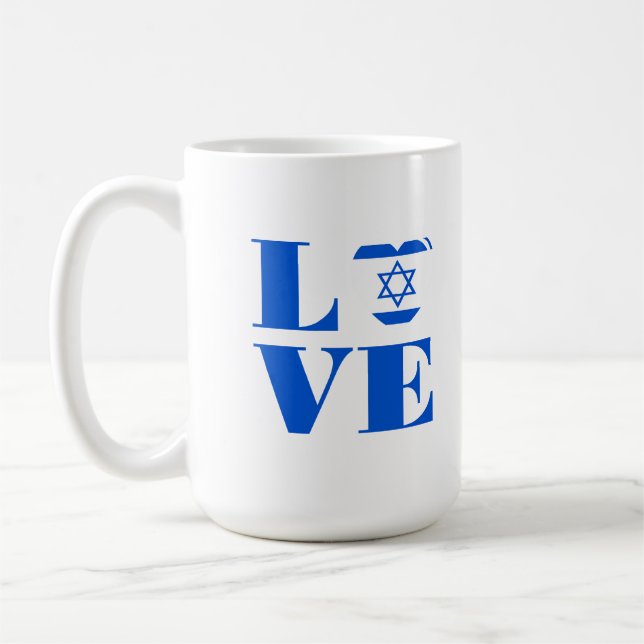 I love Israel Coffee Mug (Left)