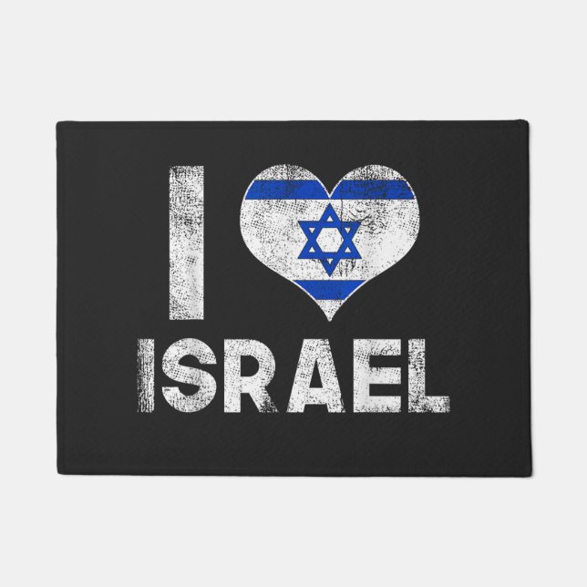 I Love Israel Doormat (Front)