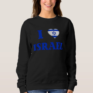 I Love Israel Independence Day Yom Haatzmaut Jewis Sweatshirt