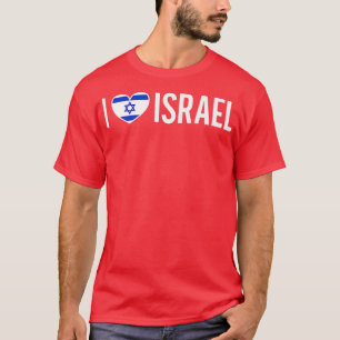 I love Israel Israeli Israelis Jewish Flag Hanukka T-Shirt