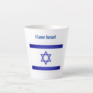 I Love Israel  Latte Mug