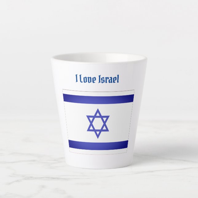 I Love Israel  Latte Mug (Front)